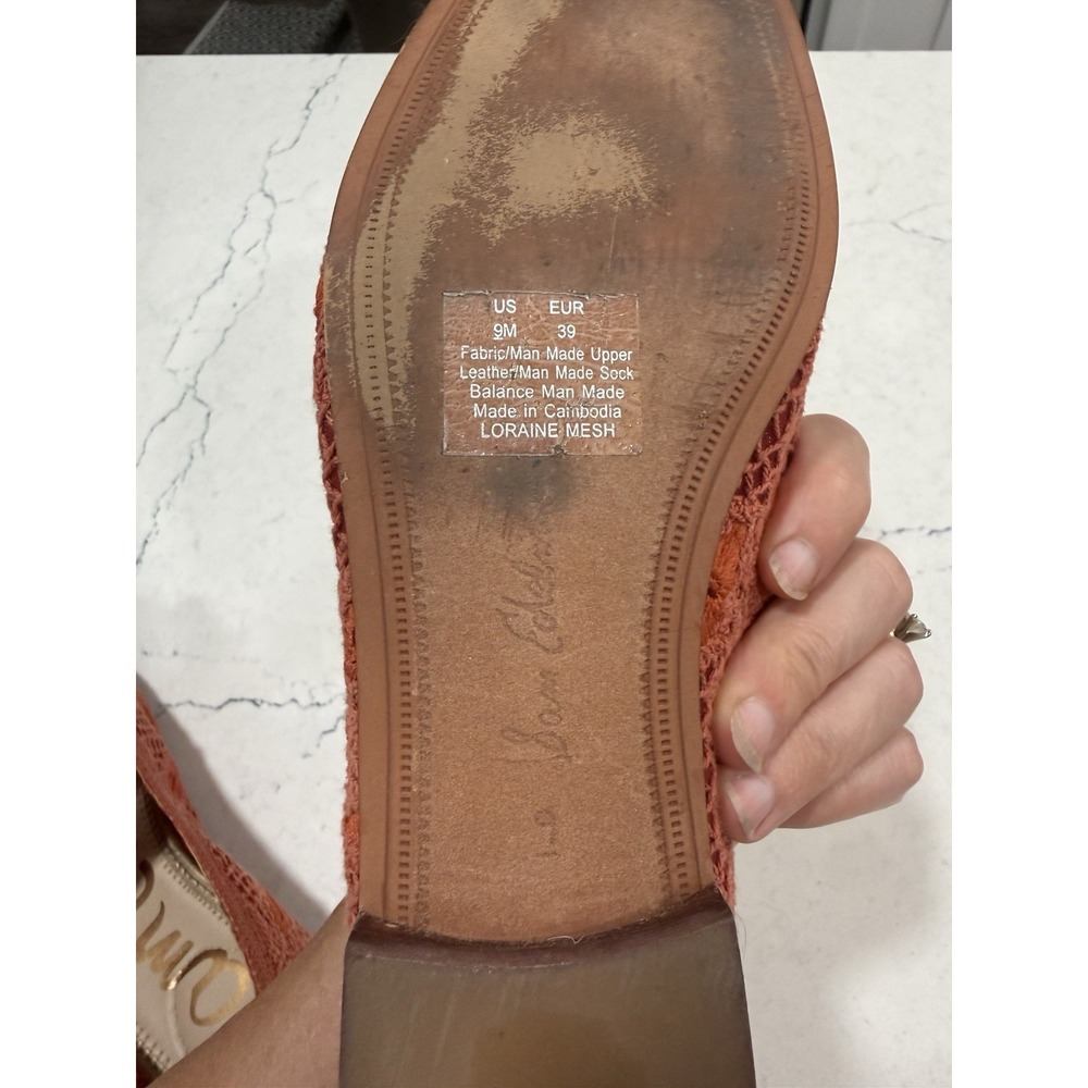Sam Edelman Women's Loraine Regal Bit Loafer Coral Size 9 Flats Slip On - Picture 6 of 8
